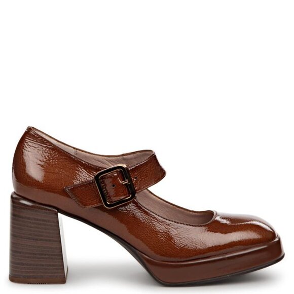 Hispanitas Brown Chunky Tokio Mary Janes - 37, fits like 6.5-7US, UNWORN - Picture 4 of 10